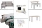 Piso completo 33 - ATLANTA ANNELI (Pack Mesas + 4 Sillas BLANCAS + Sofá Gris) Piso completo 33 - ATLANTA ANNELI (Pack Mesas + 4 Sillas BLANCAS + Sofá Gris)