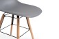 Pack de 4 cadeiras NORDIC cinzento design Pack de 4 cadeiras NORDIC cinzento design
