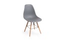 Pack 4 cadeiras NORDIC cinzento de design