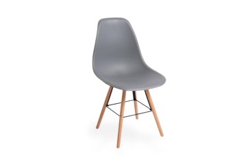 Pack de 4 cadeiras NORDIC cinzento design