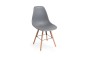 Pack de 4 cadeiras NORDIC cinzento design Pack de 4 cadeiras NORDIC cinzento design
