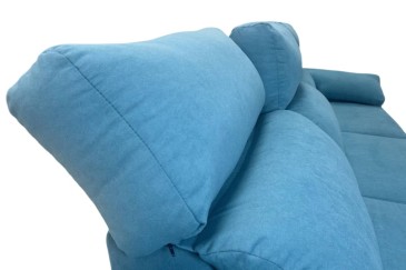 Sofá Chaise Longue Esquerda FIORE em azul Turquesa ao MELHOR PREÇO