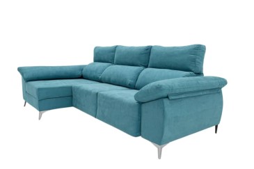 Chaise Longue Esquerda Fiore Turquesa