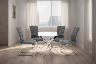 Mesa de jantar Fixa SCOTT Redonda 120