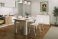 Mesa comedor Fija ANNIKA Roble y Blanco