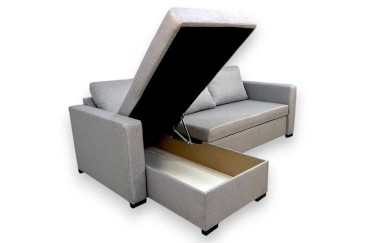 Chaise Longue Cama LISBOA Cinzento CLARO REVERSÍVEL