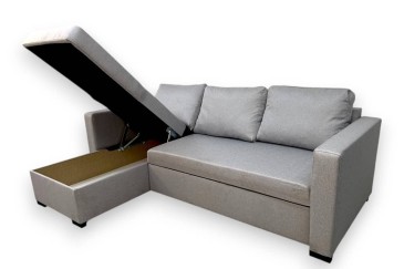 Chaise Longue Cama LISBOA Cinzento CLARO REVERSÍVEL