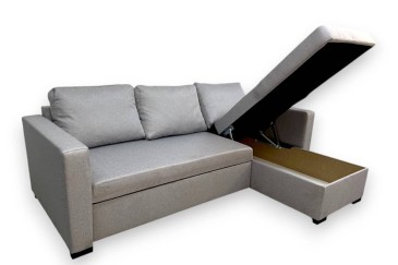 Chaise Longue Cama LISBOA Cinzento CLARO REVERSÍVEL