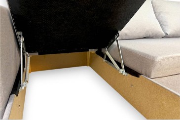 Chaise Longue Cama LISBOA Cinzento CLARO REVERSÍVEL