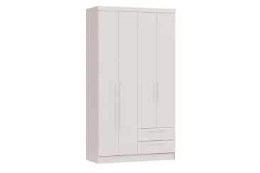 Armario NERO 4 Puertas 2 Cajones Blanco