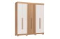 Armario VERONA 6 Puertas 2 Cajones Roble y Blanco