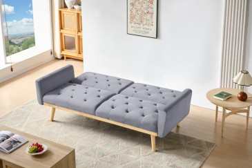Sofá-cama CLIC CLAC em cor CINZA ao MELHOR PREÇO