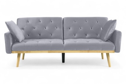 Sofá-cama CLIC CLAC em cor CINZA ao MELHOR PREÇO