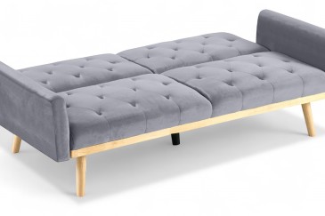 Sofá-cama CLIC CLAC em cor CINZA ao MELHOR PREÇO