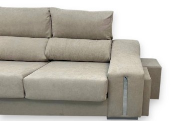 Sofá chaiselonge OSCAR en color Beige al MEJOR PRECIO