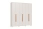 Armário SAFIRA 6 Portas 3 Gavetas Branco Armário SAFIRA 6 Portas 3 Gavetas Branco