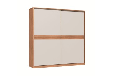 Roupeiro 2 portas de correr MASTER com 2 gavetas em Cedro e/ou Branco
