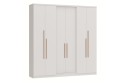 Roupeiro SONATA 6 portas 2 gavetas branco