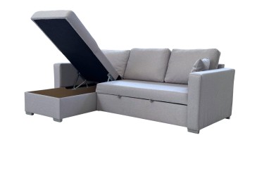 Chaise Longue Cama LISBOA Cinzento CLARO REVERSÍVEL