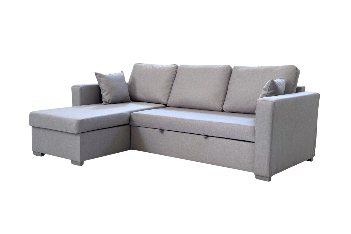 Chaise Longue Cama LISBOA Cinzento CLARO REVERSÍVEL Chaise Longue Cama LISBOA Cinzento CLARO REVERSÍVEL