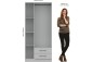 Roupeiro MOSCOU 3 Portas 2 Gavetas Branco Roupeiro MOSCOU 3 Portas 2 Gavetas Branco