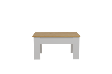 Mesa de centro em carvalho e branco ao MELHOR PREÇO