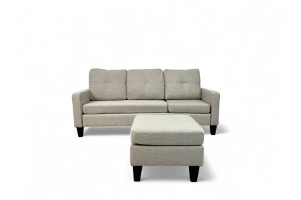 Sofá Chaise Longue SOPHY Bege Reversível