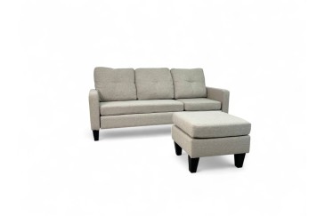Sofá Chaise Longue de Design reversível cor BEGE ao MELHOR PREÇO