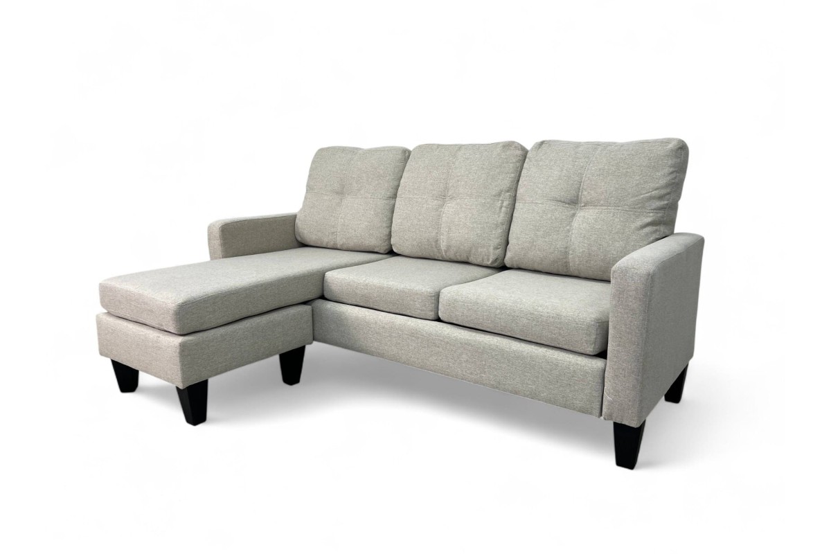 Sofá Chaise Longue SOPHY Bege Reversível