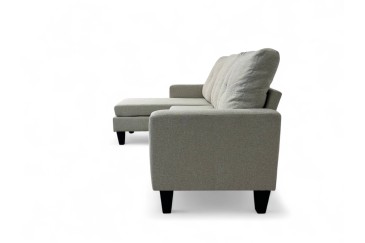 Sofá Chaise Longue de Design reversível cor BEGE ao MELHOR PREÇO