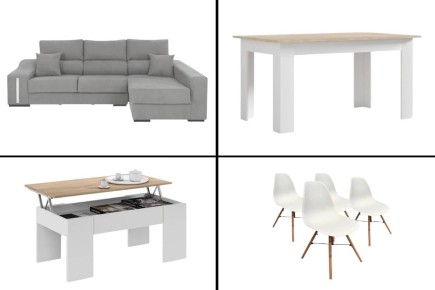 Pack AHORRO Salón: Mesa TUSCANY + Sofá OSCAR Izda Gris