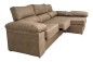 Sofá Chaiselongue NAPOLI REVERSIBLE Marrón Claro