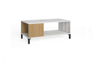 Pack de 3 Móveis de Sala TOKIO Branco Albo e Carvalho ao MELHOR PREÇO