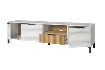 Pack de 3 Móveis de Sala TOKIO Branco Albo e Carvalho ao MELHOR PREÇO