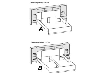 Cabeceira de cama de ponte WATSON ao melhor preço