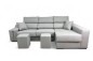 Chaise Longue Direita OSCAR Cinza Pérola