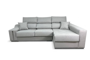 Sofá chaise lounge OSCAR em cor cinzenta ao MELHOR PREÇO