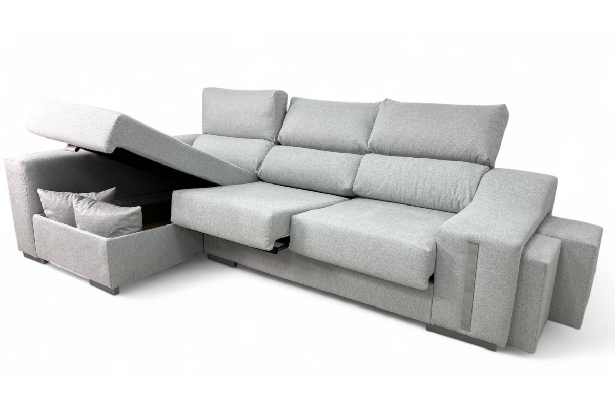 Chaiselongue Izquierda OSCAR Gris Perla