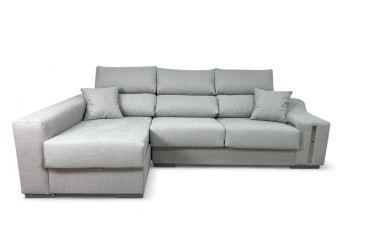 Sofá chaiselonge OSCAR en color Gris Perla al MEJOR PRECIO