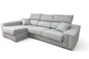 Sofá chaiselonge OSCAR en color Gris Perla al MEJOR PRECIO