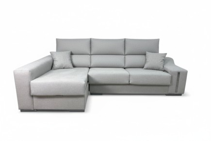 Sofá chaiselonge OSCAR en color Gris Perla al MEJOR PRECIO