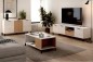 Pack de 3 Muebles de Salón Tokio Blanco Albo y Roble con palilleria