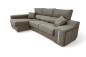 Chaise Longue Esquerda OSCAR Castanho Taupe Mesclado