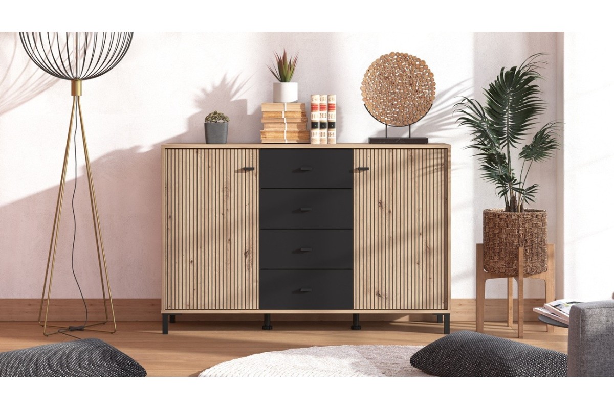 Aparador AVIGNON 2 Puertas 4 Cajones