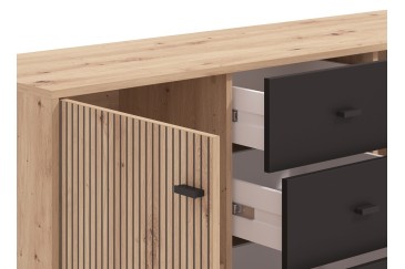 Aparador AVIGNON 138 cm 2 Puertas + 4 cajones al mejor precio