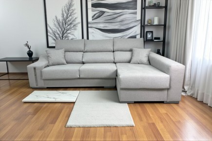 Chaiselongue Derecha OSCAR Gris Perla jaspeado