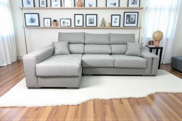 Chaise Longue Esquerda OSCAR Cinzento Pérola Jaspeado