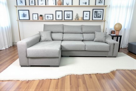 Chaise Longue Esquerda OSCAR Cinzento Pérola Jaspeado