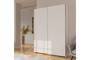 Armario 2 puertas correderas 150 cm en color Blanco