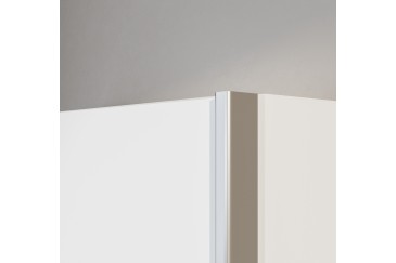 Armario 2 puertas correderas 150 cm en color Blanco